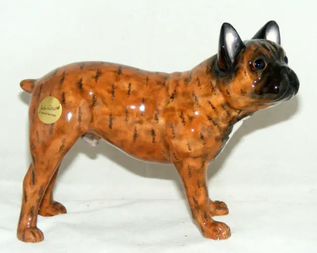 John Beswick Pampered Pooch Dog Figure French Bulldog Brindle JBPP1