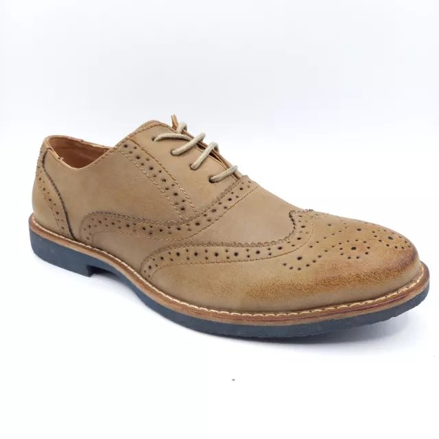 Derbies Richelieu Chaussures Homme - Pointure 40 - Marron Khaki Ville Lacets 2