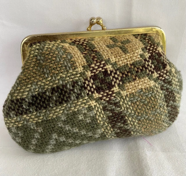 Borsa vintage coperta gallese con chiusura a scatto - trucco o denaro - belle dimensioni