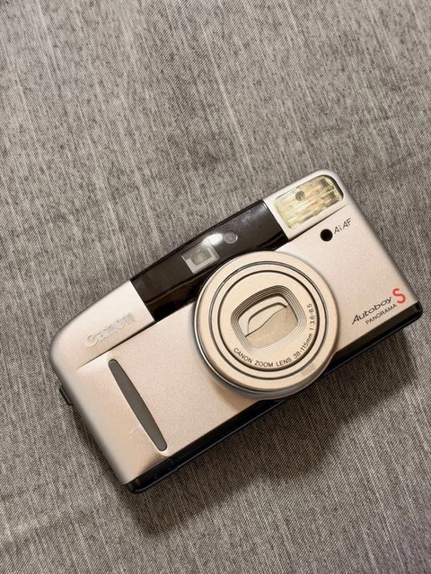 フィルムカメラ Canon Autoboy S PANORAMA AiAF 38-115mm CANON AUTOBOY S Panorama Film Camera 38-115mm Zoom Lens Ai AF EUR