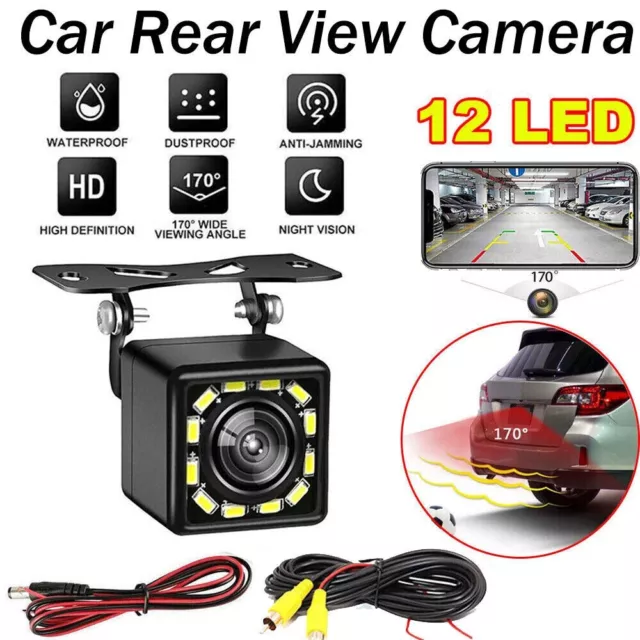 170° CMOS HD Car Rear View Backup Camera Reverse CAM Kit Night Vision Waterproof