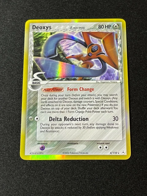 Pokemon Card Deoxys Ex Holon Phantoms 4/110 Holo Rare English - LP