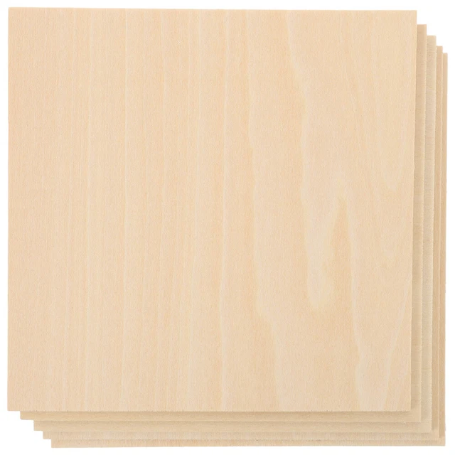 5 piezas tableros de madera sin terminar recorte azulejos madera contrachapada Bbq tableros de parrilla rectangulares