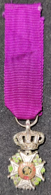 Médaille Belgique Miniature : Ordre de Léopold