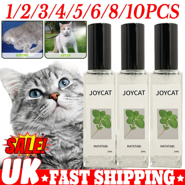 1/5/10X Herbal Cat Joy, Spray de hierba gatera, Gato Rascador Spray Niebla, Gato Entrenamiento Spray