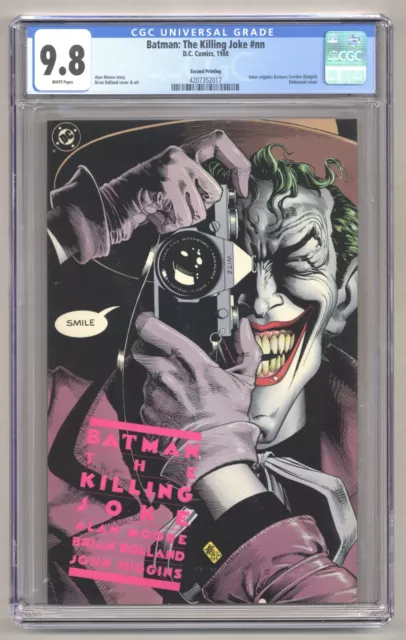 Batman: The Killing Joke (CGC 9.8) Joker cripples Barbara Gordon 2nd print O599