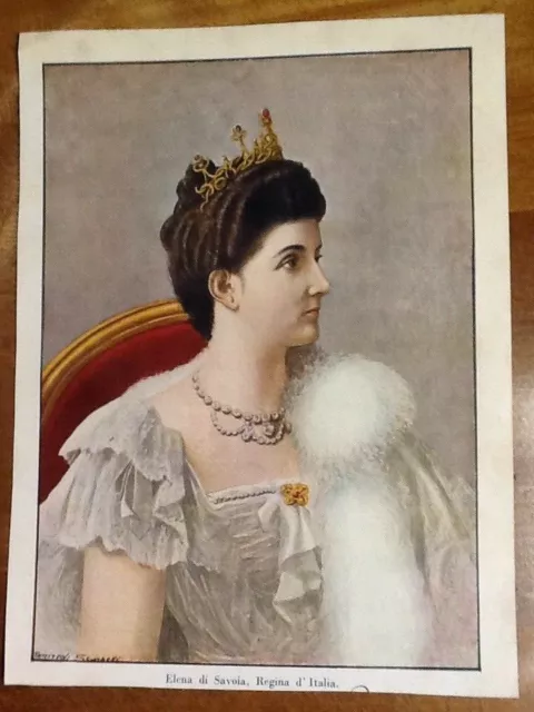 Elena Di Savoia, Regina D' Italia, Old Stamp