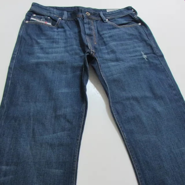 Diesel ZATINY Jeans Mens Size W36 L30 Regular Bootcut Blue Denim Button Fly