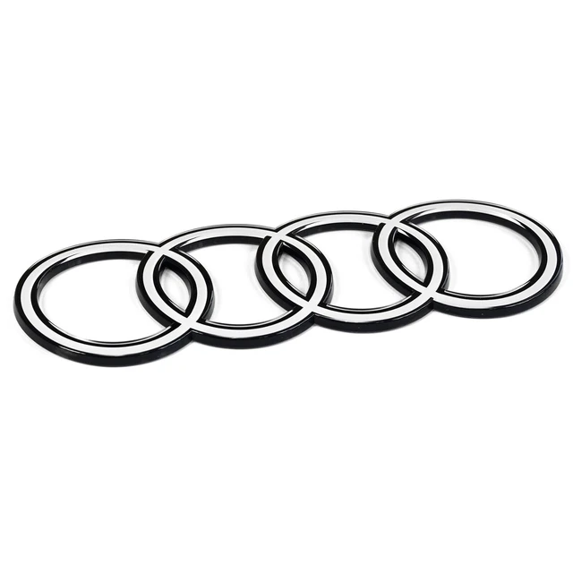 ORIGINAL AUDI Q7 (4M) Facelift Ringe Logo Black Edition Emblem ...