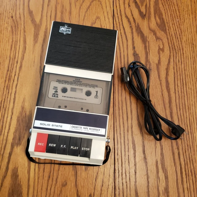 VINTAGE KMART SOLID State Cassette Tape Recorder and Player Rare Tested