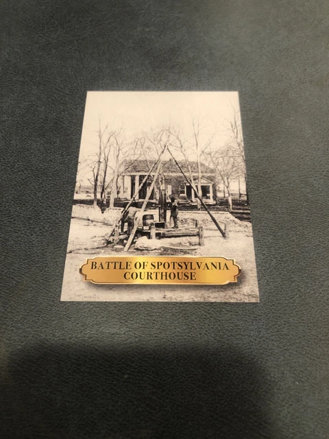 2019 Historic Autographs Civil War Divided Base #70 Battle of spotsylvania  6/7