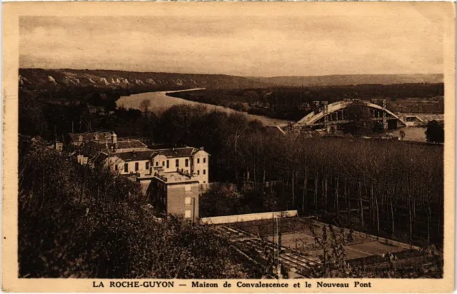 CPA LA ROCHE-GUYON - Maison de Convalescence et le Nouveau Pont (107013)
