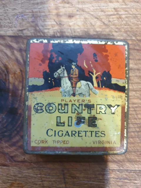 2 x Country Life Cigarette Tins - Excellent