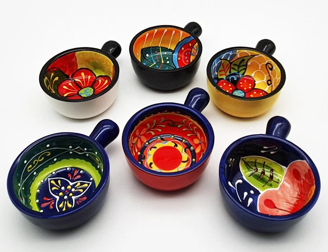 6er-Set Keramik-Dipschalen – 9x9 Cm Schwarze Sojasoßen-Schälchen Für Sushi, Dips & Snacks