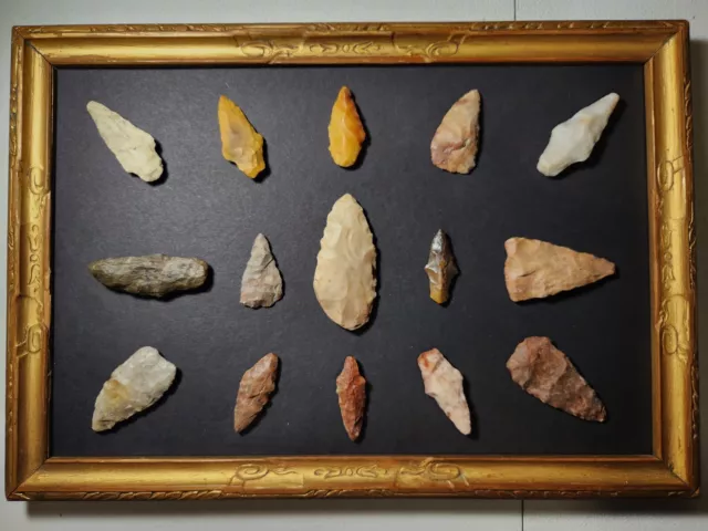 (15) North Texas Full Provenance Points - Arrowheads - Blades - $1 NR