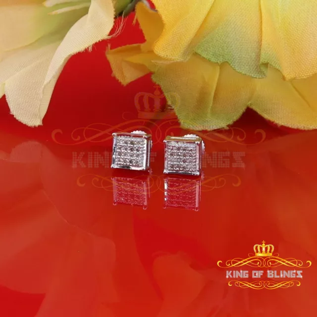 0,10ct Diamant Ohrstecker für Frauen weiß 925 Sterlingsilber Nieten für Männer