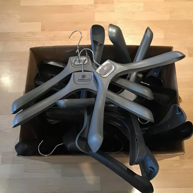 Job Lot 36 Substantial  Coat Hangers Plastic And Metal Hangers . Used