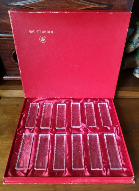 Lot De 11 Porte-couteaux En Verre Transparent – 9 Cm – Vintage (occasion)