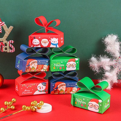 50pcs SCATOLE REGALO DI NATALE DOLCI Carrier favore Candy Natale Partito Borse Uk 