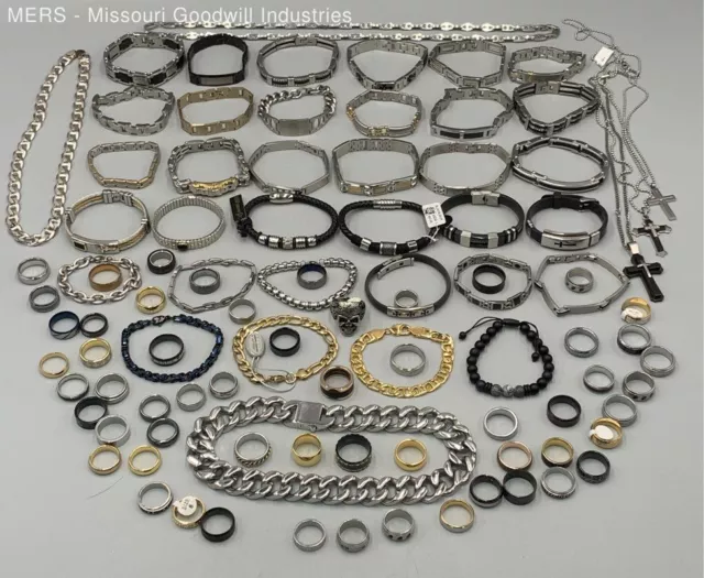 Men's Stainless Steel & Other Jewelry - 5 Pounds