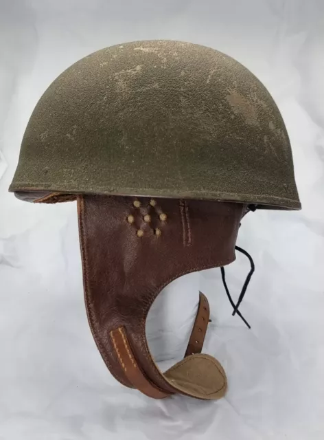 Original WW2 British/Australian Dispatch Rider BMB 1942 Helmet Size 7 1/4 3