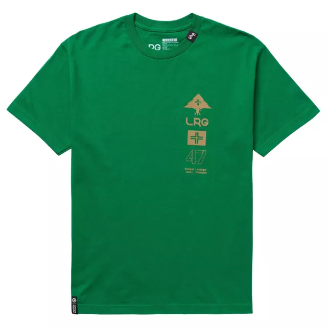 LRG Men's Strong 47 Trees Kelly Green Short Sleeve T Shirt Clothing Apparel S...