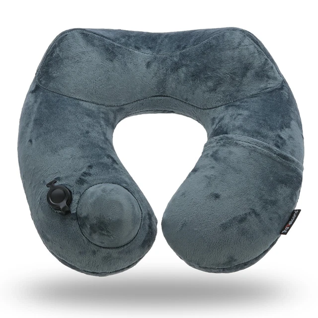 Travel Pillow Foldable Inflatable U-shaped Neck Support Car Airplane Air Cushion 4