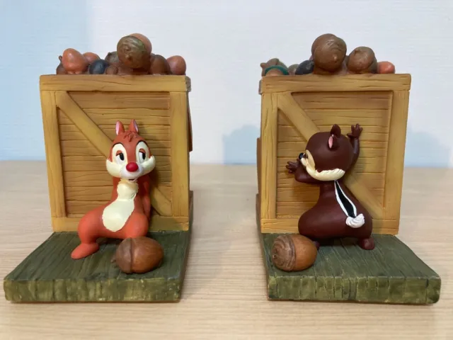 Disney Chip and Dale Bookends Tokyo Disney Land Resort