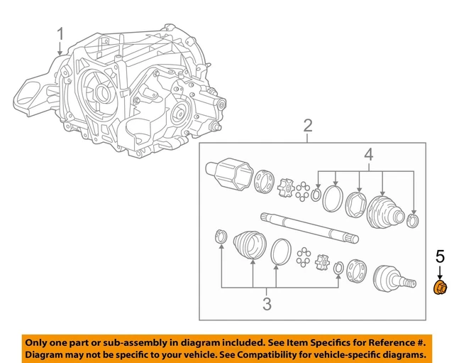 GM OEM Axe Differential-Rear-Axle Écrou 11611234