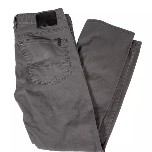 Buffalo David Bitton Jeans Men's Gray Slim Straight SAM-X Pants Size 32x30