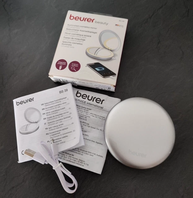 Beurer BS 39 Beleuchteter Kosmetikspiegel mit Powerbank Spiegel BS39 BS-39 2