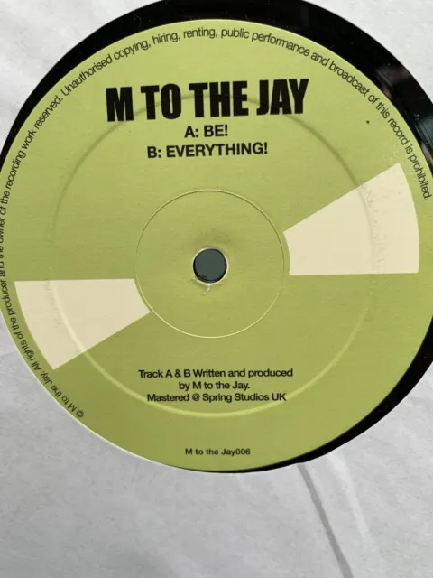 M To The JAY - Be / Everything - Donk Scouse  12” DJ Vinyl