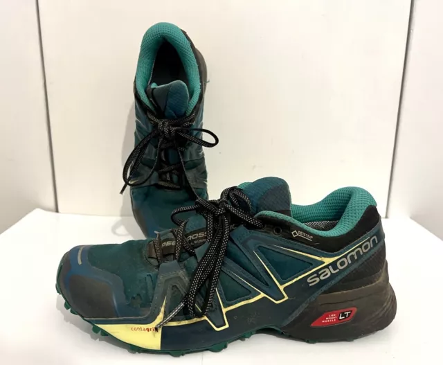 Scarpe da trail running blu Salomon Speedcross Vario 2 taglia UK 7 Gore-tex