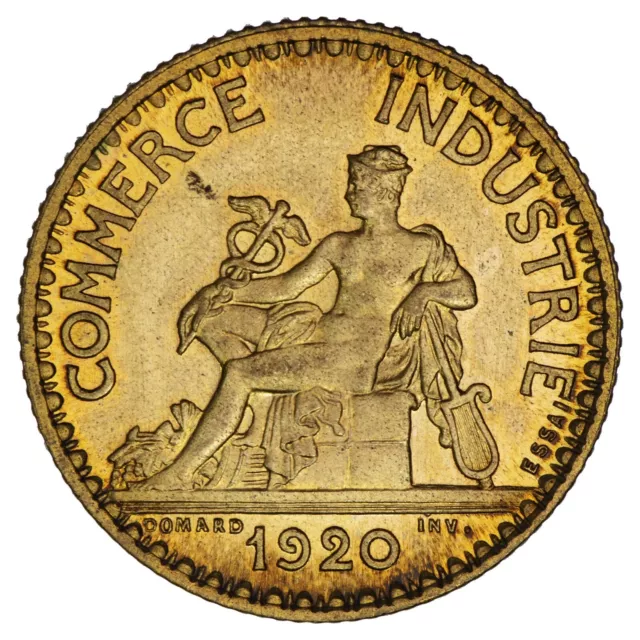 France 1 Franc 1920 pattern coin Chambre De Commerce UNC coin French