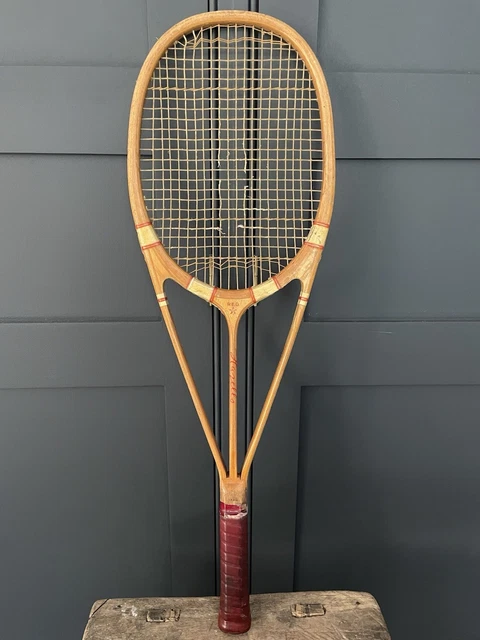 HAZELLS STREAMLINE RED Star Tennis Racket c1936 £486.08 - PicClick UK