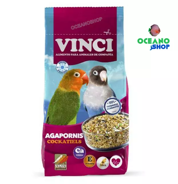 Vinci Alimento agapornis y ninfas 1kg comida pajaros