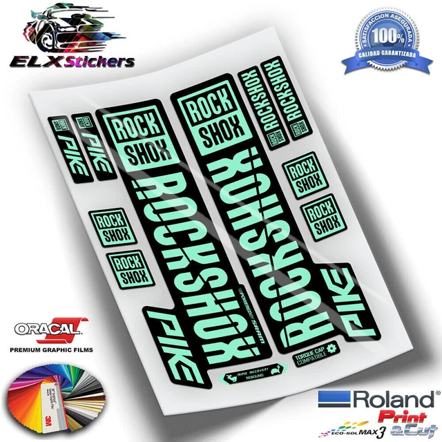 Fluor Aufkleber Rockshox Pike Wp267 Decals Autocollants Adesivi Stickers...