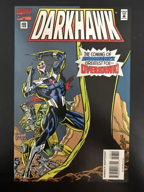 Darkhawk # 48 - 1st Overhawk cameo VF