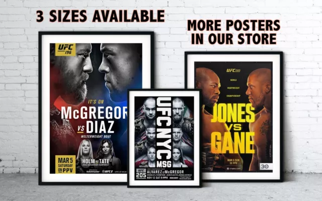 Poster combattimento UFC | UFC 1-209 | poster stampa UFC boxe MMA Conor McGregor 2
