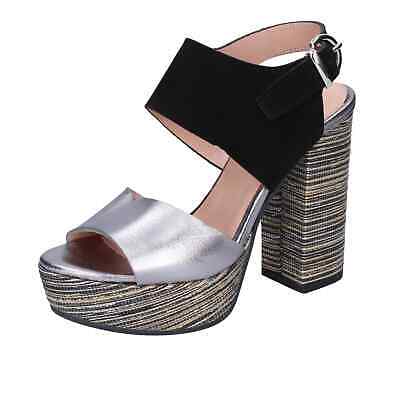 20881 Sandales Antica Cuoieria en coloris Neutre Femme Chaussures Chaussures à talons Sandales compensées 