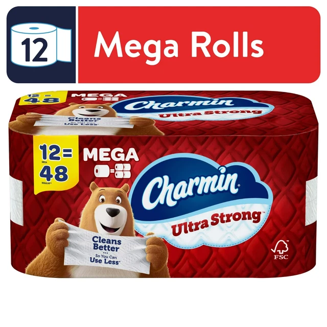 CHARMIN ULTRA STRONG Toilet Paper, 12 Mega Rolls 14.00 PicClick