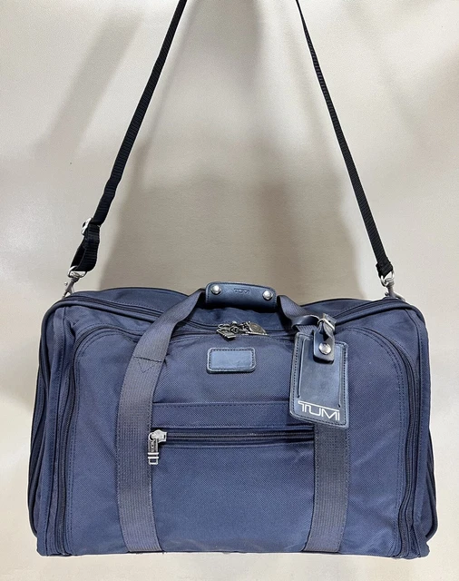 Vintage Tumi USA Blue Ballistic Nylon 21” Expandable Carry On Weekender Duffel