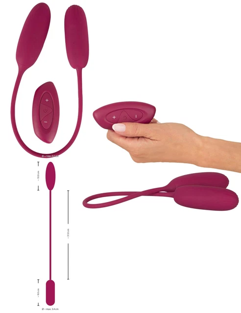Pequeño huevo vibrador de silicona anal vaginal con mando a distancia...