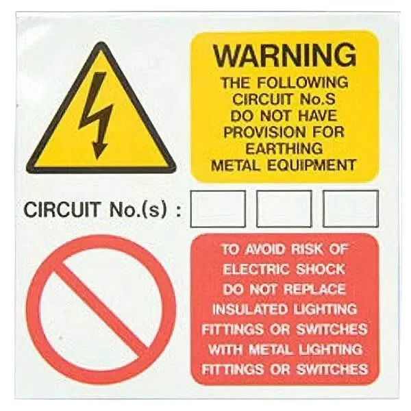 I Signs Earth Provision Warning Label (Pack Size 10) 75Mm X 75Mm  Is7910Sa