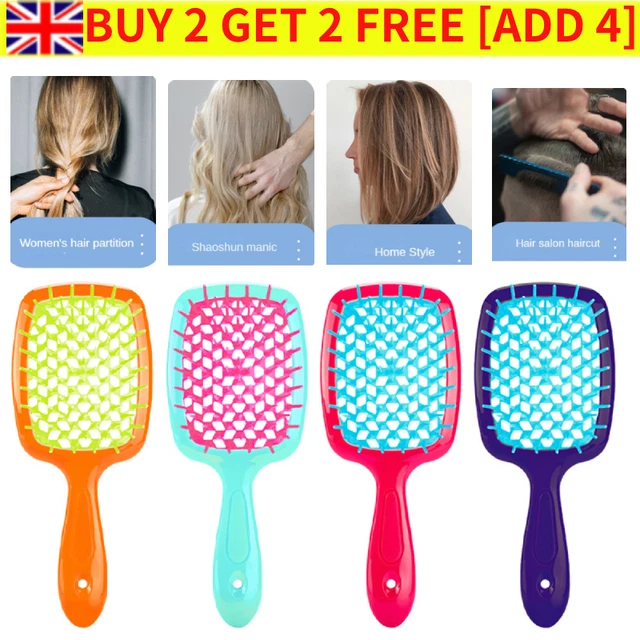 Women Detangling Hairbrush Anti-static Smoothing Comfort Massage Hair Comb Brush