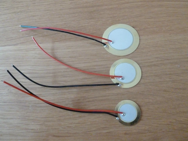 20mm 27mm & 35mm 10cm Lead Piezo Drum Trigger Sensor Pickup