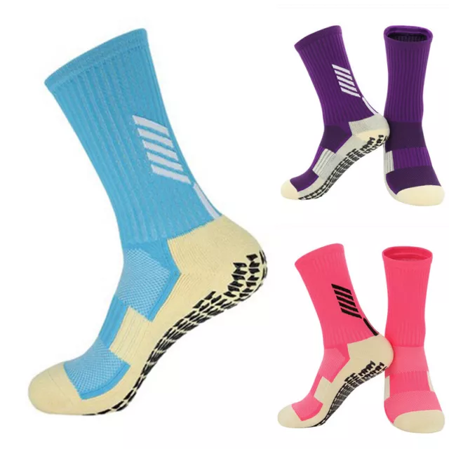 Football Socks Athletic Sports Grip Mens Socks Absorbent Anti Slip Socks