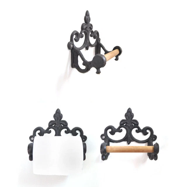 Accessori bagno supporto decorazione metallo portasciugamani Toliet ferro battuto