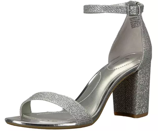 Bandolino Women's Armory Heeled Sandal - Silver -  US 8M