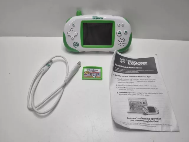 Leapfrog Leapster Explorer Handheld Console Green & Game